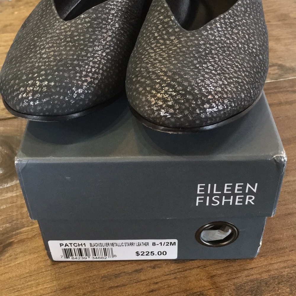Eileen Fisher | size 8.5 | starry leather flats - Picture 4 of 4
